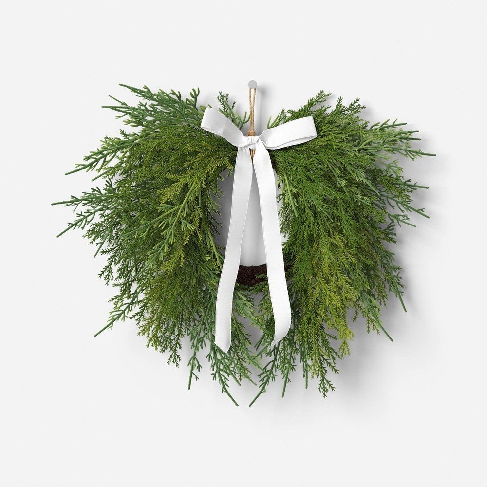 Draping Cedar Mini Christmas Wreath Green - Room Essentials, Target